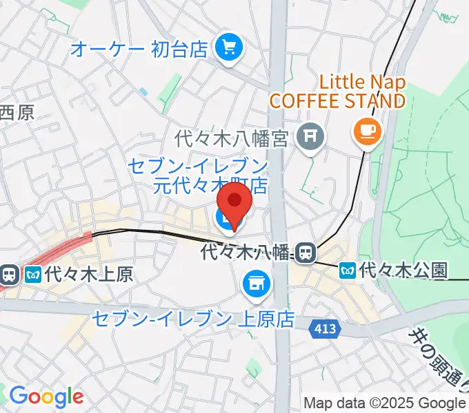 セオリスタジオの地図