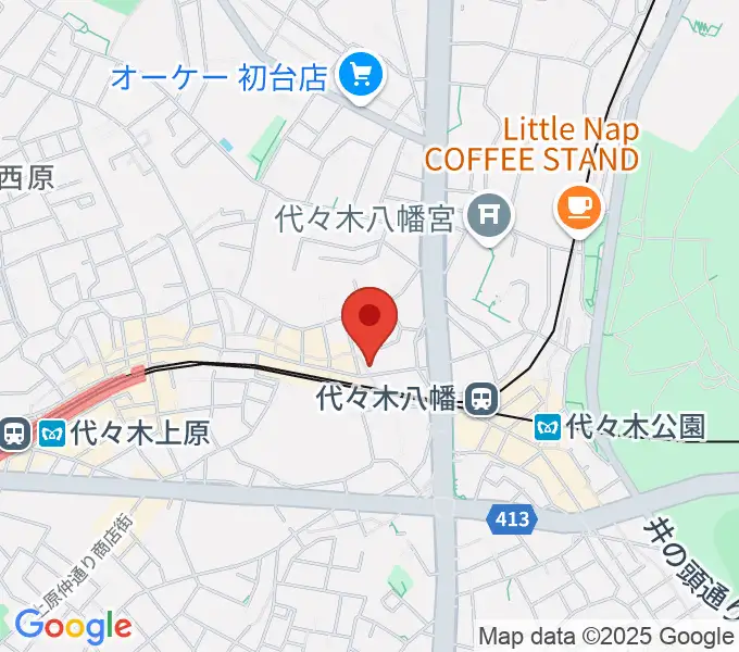 セオリスタジオの地図