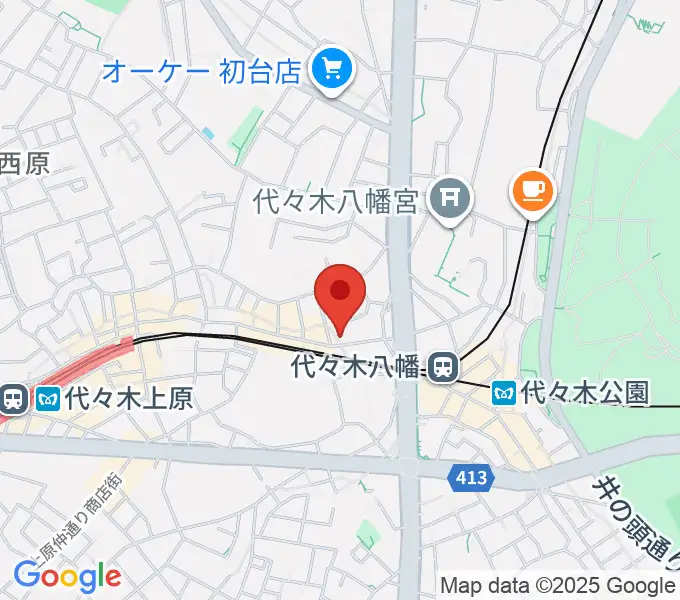 セオリスタジオの地図