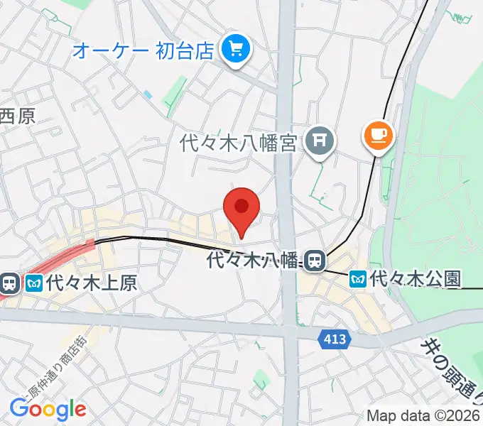 セオリスタジオの地図
