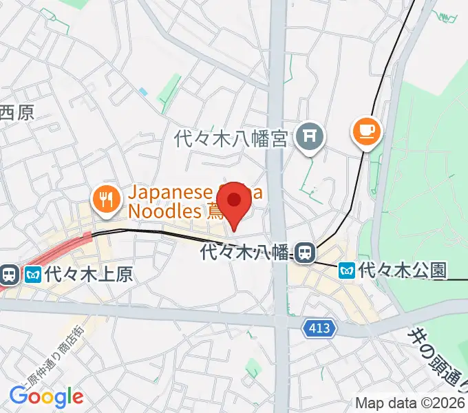 セオリスタジオの地図