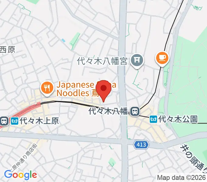 セオリスタジオの地図
