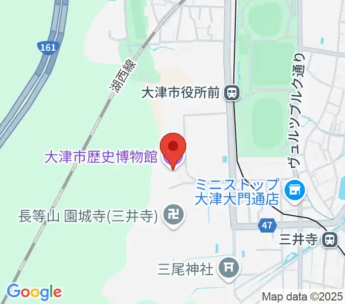 大津市歴史博物館の地図