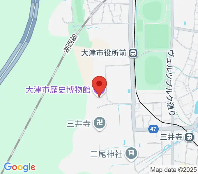 大津市歴史博物館の地図
