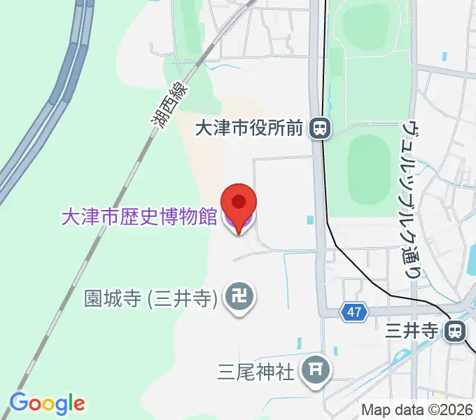 大津市歴史博物館の地図