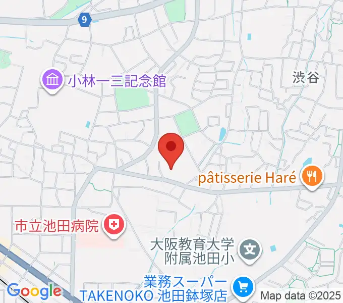 池田市立歴史民俗資料館の地図