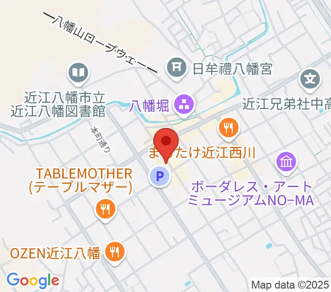 近江八幡市立資料館の地図
