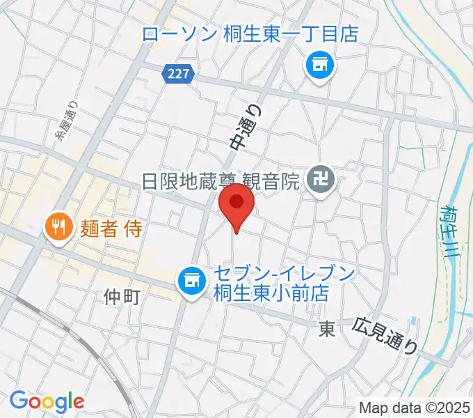 織物参考館・紫の地図