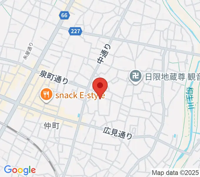 織物参考館・紫の地図