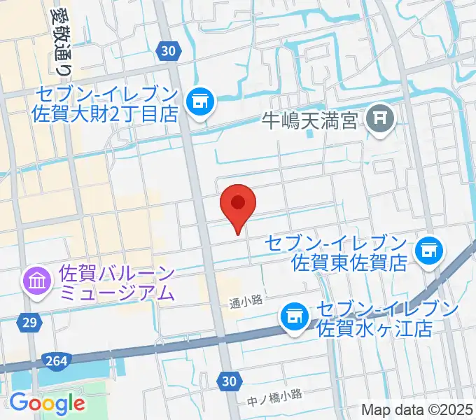 佐賀市歴史民俗館の地図