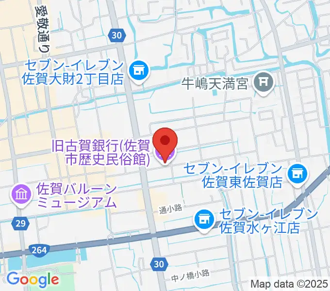 佐賀市歴史民俗館の地図