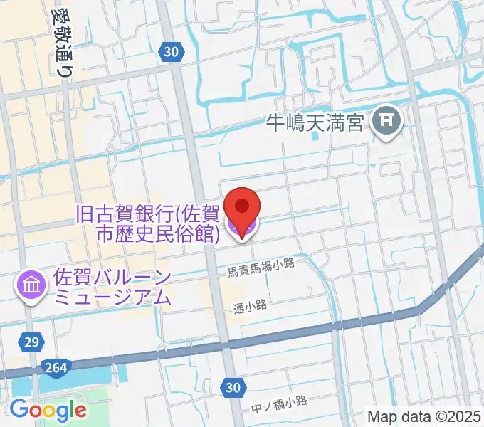 佐賀市歴史民俗館の地図
