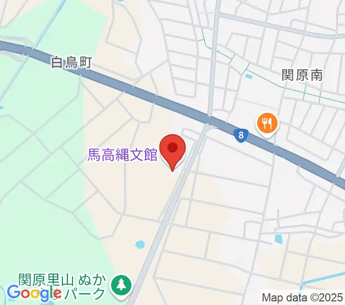長岡市馬高縄文館の地図