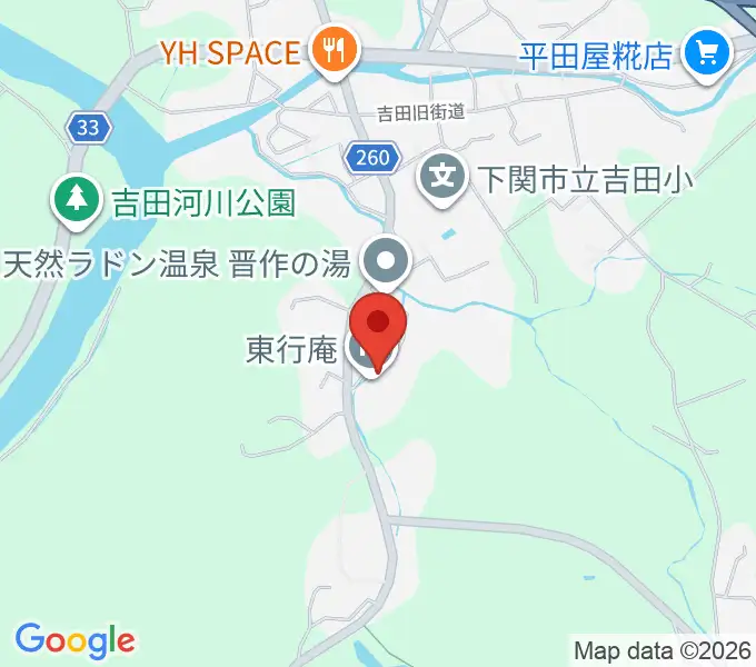 下関市立東行記念館の地図