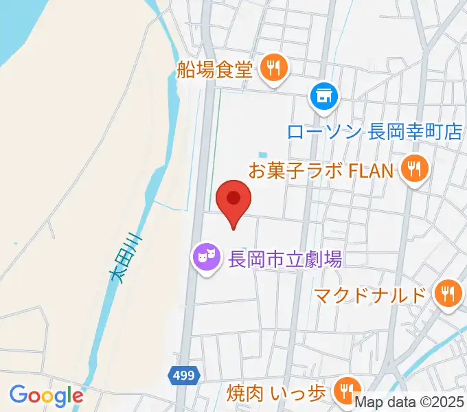 長岡市立科学博物館の地図