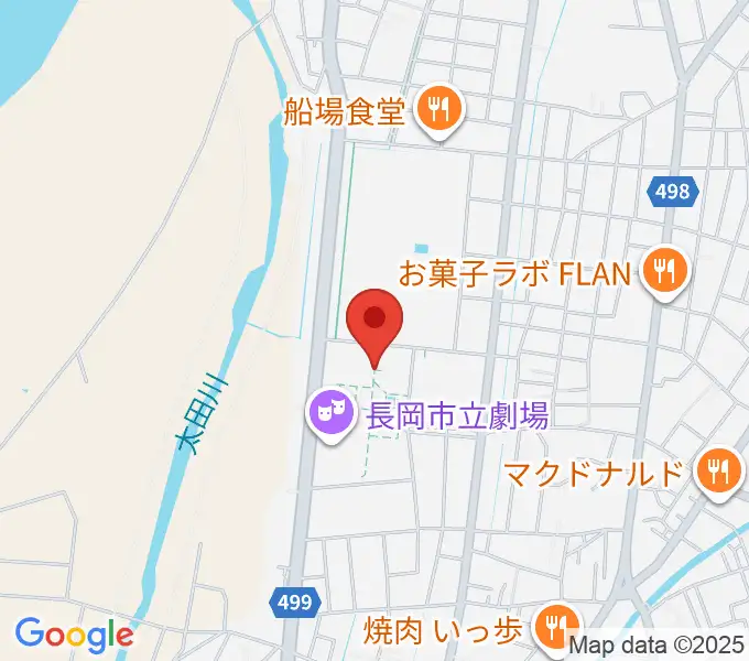 長岡市立科学博物館の地図