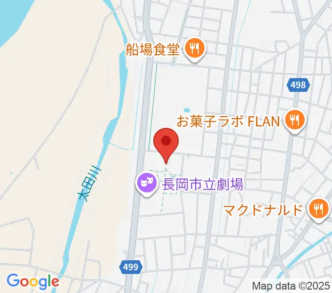 長岡市立科学博物館の地図