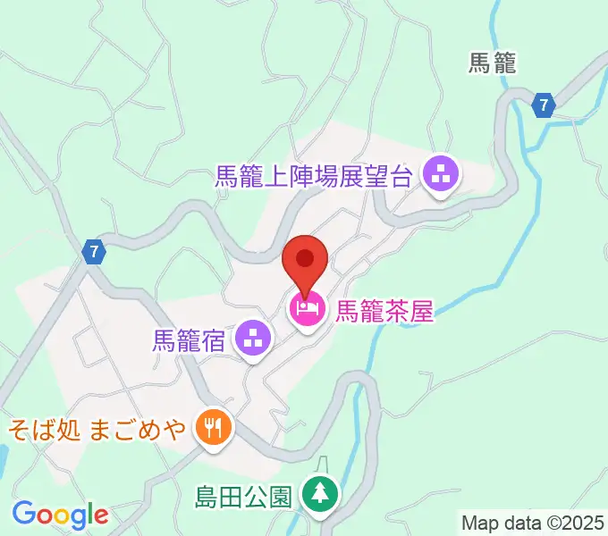藤村記念館の地図