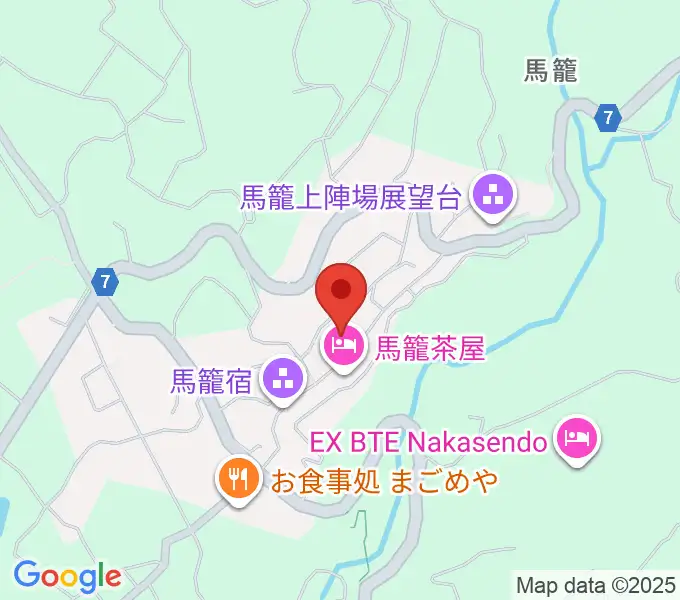 藤村記念館の地図