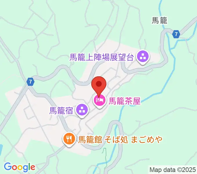 藤村記念館の地図