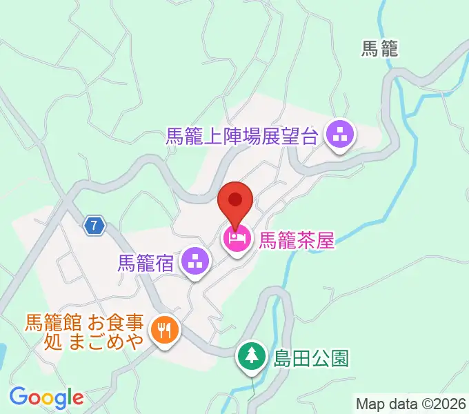 藤村記念館の地図