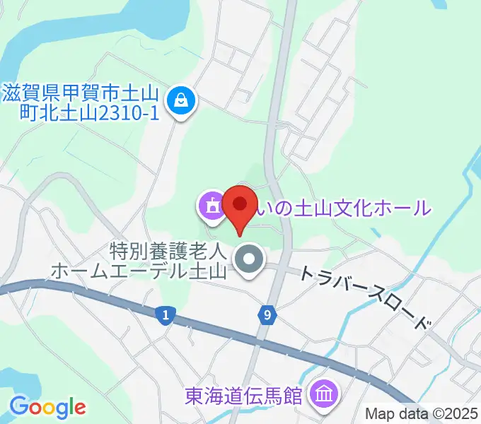 甲賀市土山歴史民俗資料館の地図