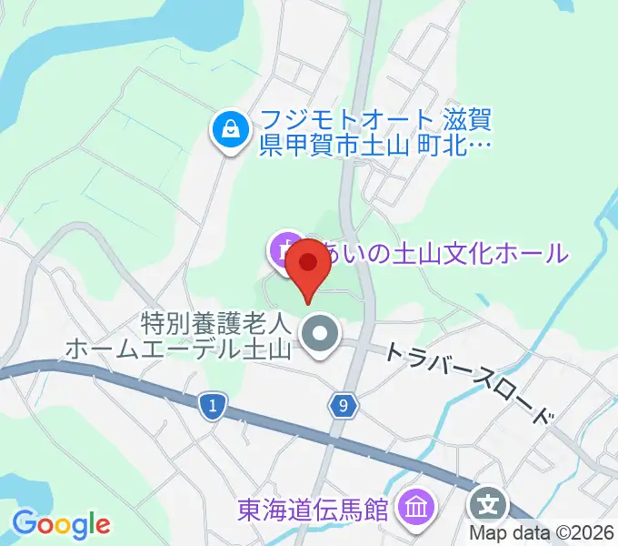 甲賀市土山歴史民俗資料館の地図