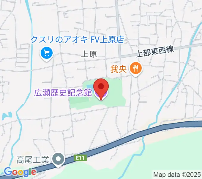 新居浜市広瀬歴史記念館の地図