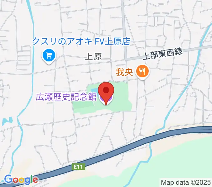新居浜市広瀬歴史記念館の地図