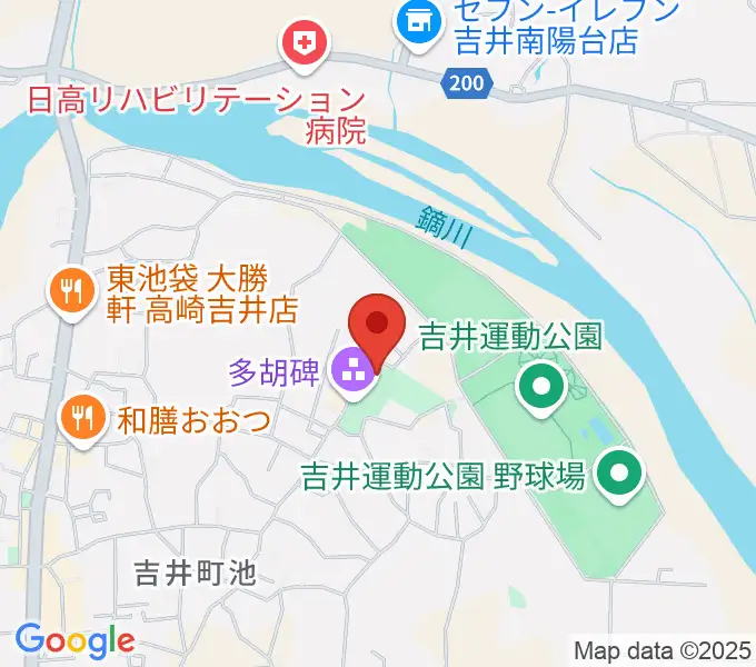 多胡碑記念館の地図