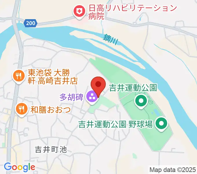 多胡碑記念館の地図