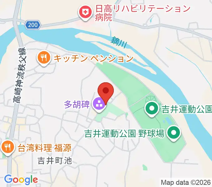 多胡碑記念館の地図