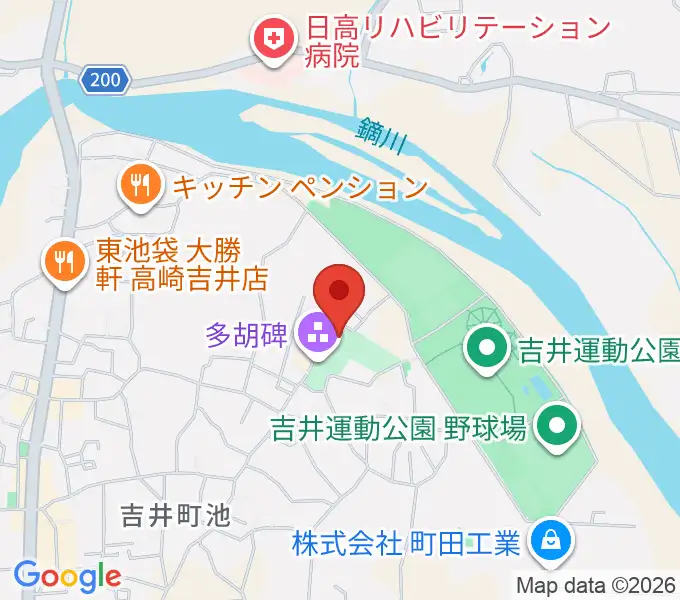 多胡碑記念館の地図