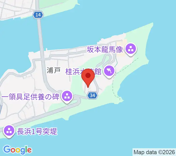 高知県立坂本龍馬記念館の地図