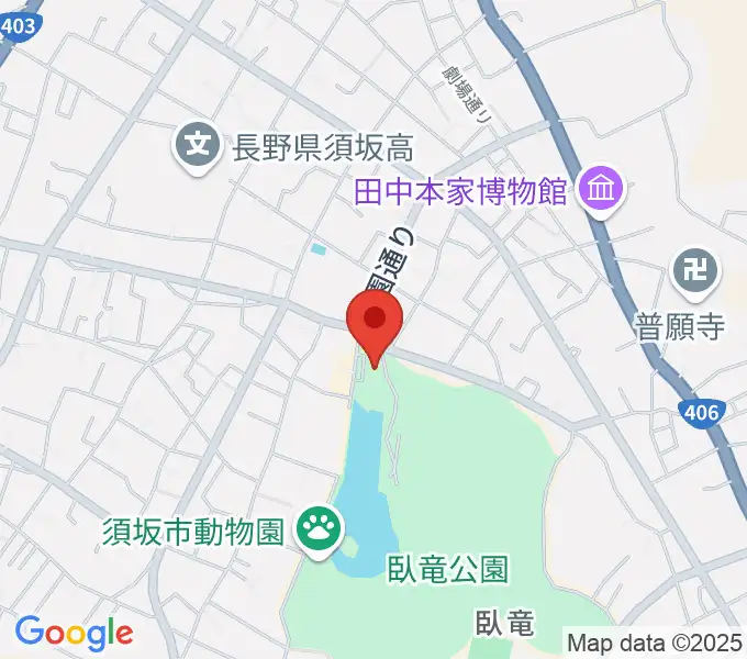 須坂市立博物館の地図