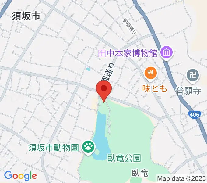 須坂市立博物館の地図