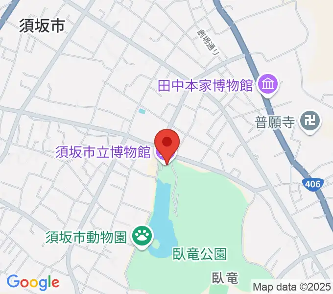 須坂市立博物館の地図