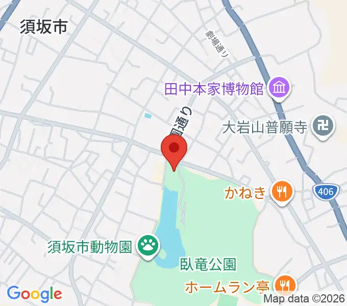 須坂市立博物館の地図