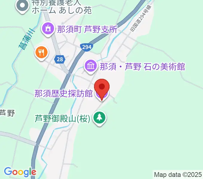 那須歴史探訪館の地図