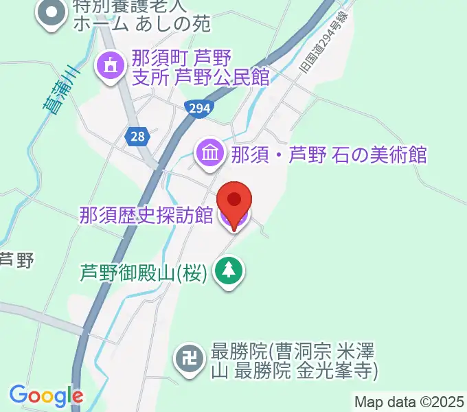 那須歴史探訪館の地図