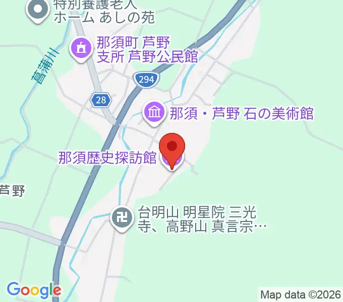 那須歴史探訪館の地図