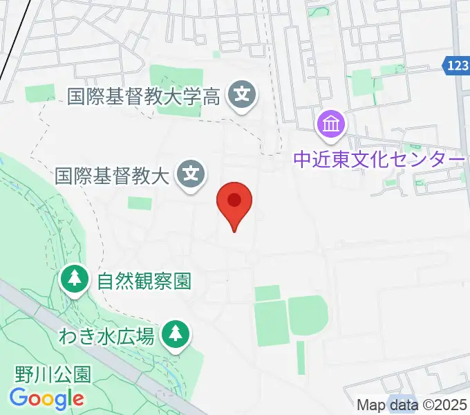 国際基督教大学博物館 湯浅八郎記念館の地図