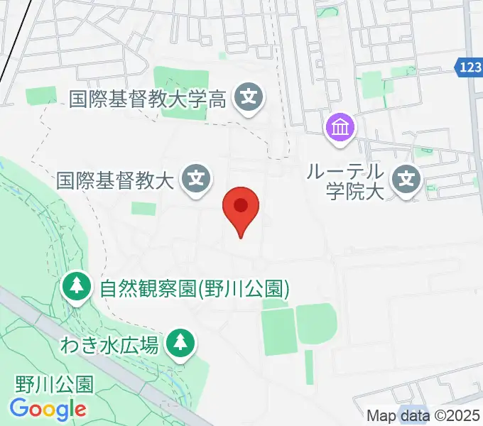 国際基督教大学博物館 湯浅八郎記念館の地図