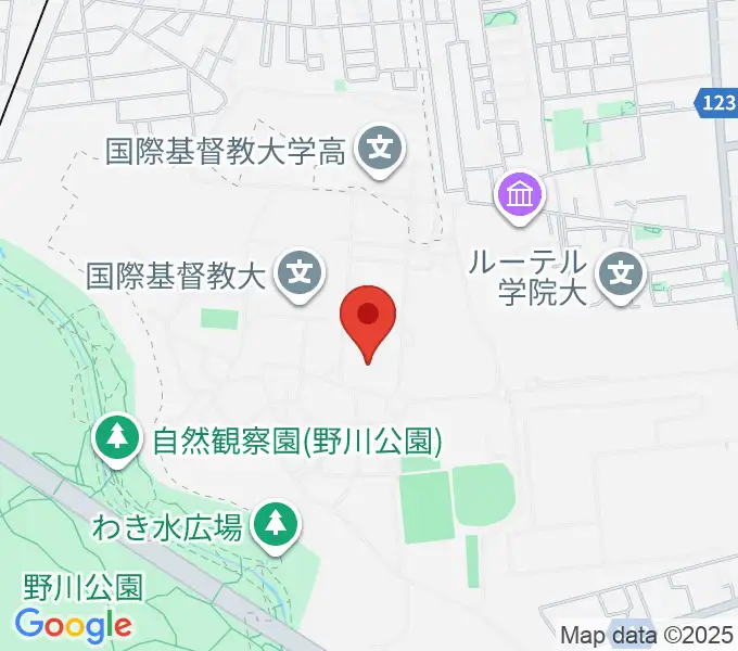 国際基督教大学博物館 湯浅八郎記念館の地図