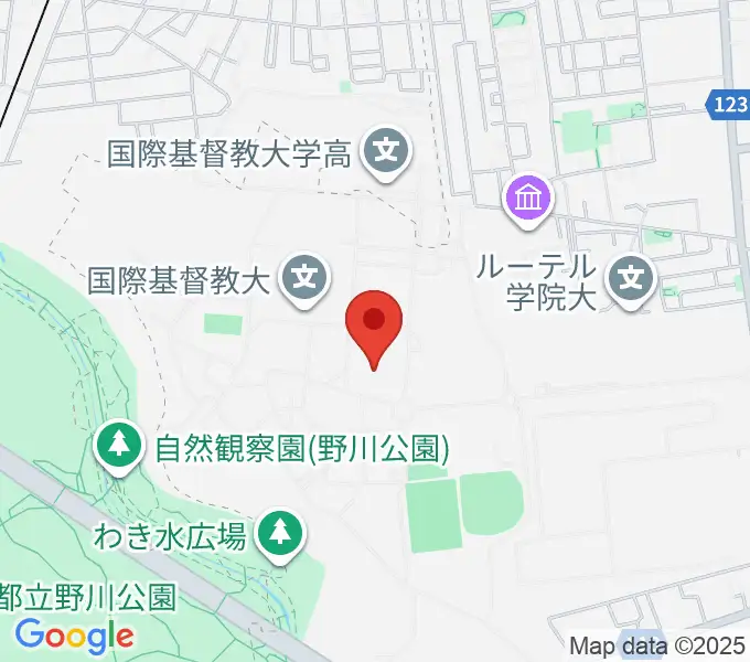 国際基督教大学博物館 湯浅八郎記念館の地図