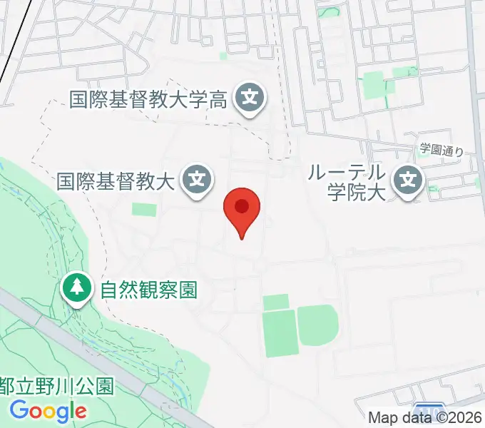 国際基督教大学博物館 湯浅八郎記念館の地図