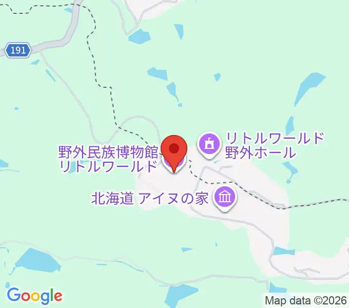 野外民族博物館リトルワールドの地図