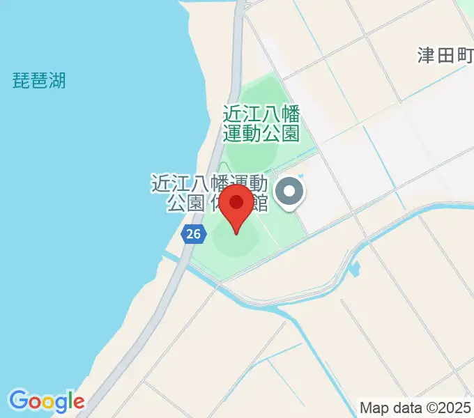 カローラ滋賀はちまんスタジアムの地図
