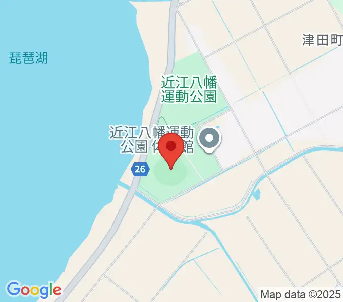 カローラ滋賀はちまんスタジアムの地図