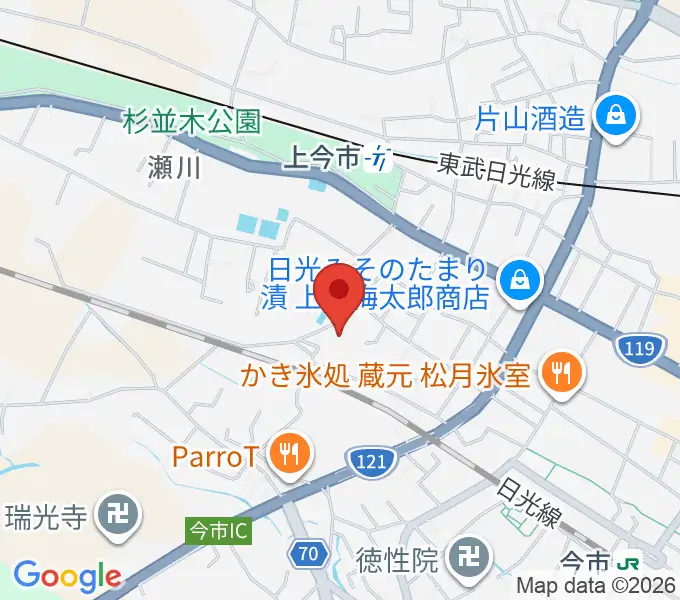 日光市歴史民俗資料館・二宮尊徳記念館の地図